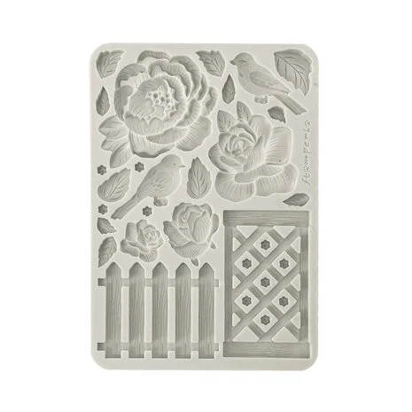 Koristemuotti 15x21 cm - Stamperia House of Roses Silicon Mold Fence