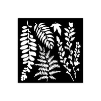 Sabluuna 12x12 cm - Stamperia Leaves Thick Stencil