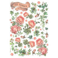 Riisipaperi 21x29 cm - Stamperia Les Jardins des Parfums Rice Paper