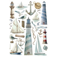 Riisipaperi 21x29 cm - Stamperia Lighthouse Rice Paper