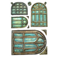 Koristemuotti 15x21 cm - Stamperia Masquerade Silicon Mould Windows