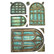 Koristemuotti 15x21 cm - Stamperia Masquerade Silicon Mould Windows