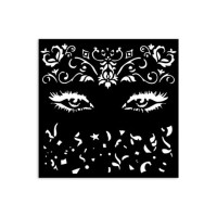 Sabluuna 12x12 cm - Stamperia Masquerade Thick Stencil Eyes