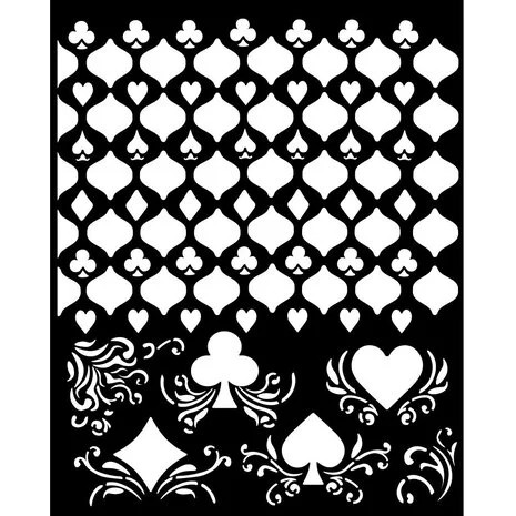 Sabluuna 20x25 cm - Stamperia Master of Magic Thick Stencil Cards Pattern 