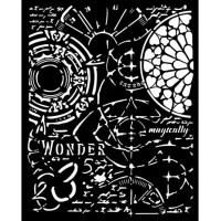 Sabluuna 20x25 cm - Stamperia Master of Magic Thick Stencil Gothic Texture