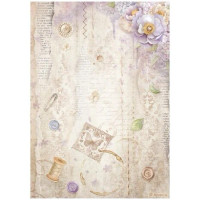 Riisipaperi 21x29 cm - Stamperia Quiet Days Rice Paper Sewing