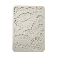Koristemuotti 15x21 cm - Stamperia Quiet Days Silicon Mould Clock