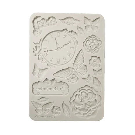 Koristemuotti 15x21 cm - Stamperia Quiet Days Silicon Mould Clock
