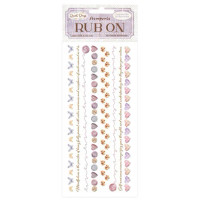 Siirtokuva 10x21 cm - Stamperia Quiet Days Rub-On Cozy Borders