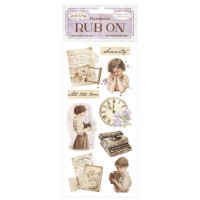 Siirtokuva 10x21 cm - Stamperia Quiet Days Rub-On Vintage Treasures