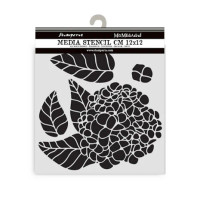 Sabluuna 12x12 cm - Stamperia Quiet Days Thick Stencil Hydrangea