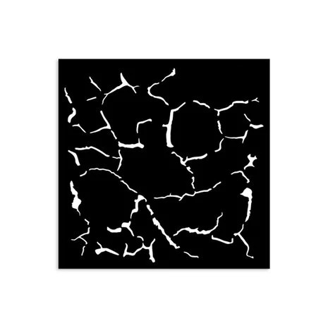 Sabluuna 12x12 cm - Stamperia Silent Sea Village Thick Stencil Crackle Pattern