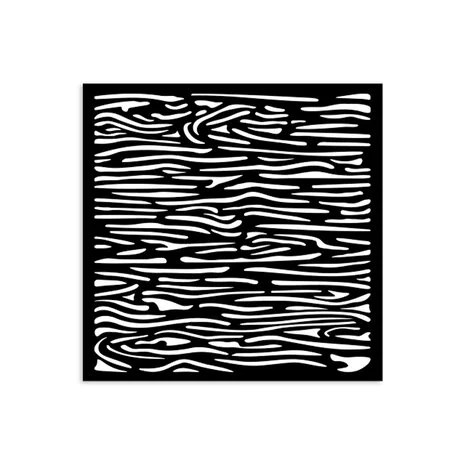 Sabluuna 12x12 cm - Stamperia Silent Sea Village Thick Stencil Wood Pattern