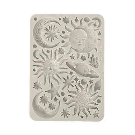 Koristemuotti 15x21 cm - Stamperia Silicon Mould Sun and Moon