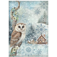 Riisipaperi 21x29 cm - Stamperia The Owl's House Rice Paper Owl