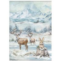 Riisipaperi 21x29 cm - Stamperia The Owl's House Rice Paper Wildlife