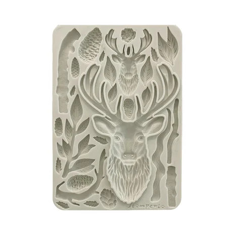 Koristemuotti 15x21 cm - Stamperia The Owl's House Silicon Mould Deer