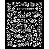 Sabluuna 20x25 cm - Stamperia The Owl's House Thick Stencil Pine Cones