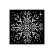 Sabluuna 12x12 cm - Stamperia The Owl's House Thick Stencil Snowflake