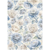 Riisipaperi 21x29 cm - Stamperia Timeless Rice Paper Big Roses