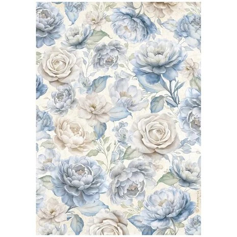 Riisipaperi 21x29 cm - Stamperia Timeless Rice Paper Big Roses