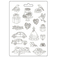 Koristemuotti 21x29 cm - Stamperia Timeless Soft Mould 