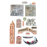 Koristemuotti 15x21 cm - Stamperia Venice City of Art Silicon Mould Monuments