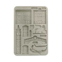 Koristemuotti 15x21 cm - Stamperia Venice City of Art Silicon Mould Monuments