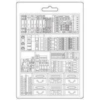 Koristemuotti 15x21 cm - Stamperia Venice City of Art Soft Mould Books