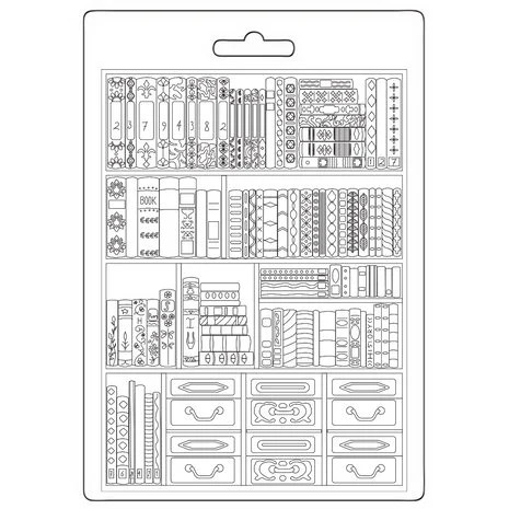 Koristemuotti 15x21 cm - Stamperia Venice City of Art Soft Mould Books