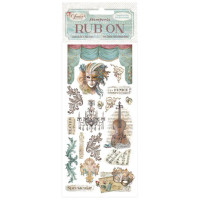 Siirtokuva 10x21 cm - Stamperia Venice City of Art Rub-On Masks