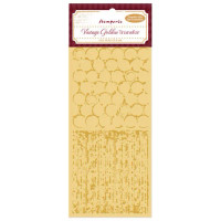Foliosiirtokuva 10x21 cm - Stamperia Vintage Golden Transfer Backgrounds