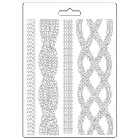 Koristemuotti 15x21 cm - Stamperia Whispering Woods Soft Mould Cords