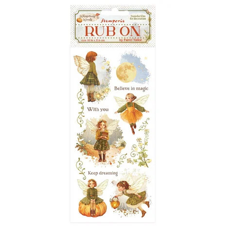 Siirtokuva 10x21 cm - Stamperia Whispering Woods Rub-On Fairy