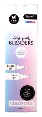 Alkoholitussit väritön 2 kpl, Studio Light Alcohol Markers Colorless Blenders