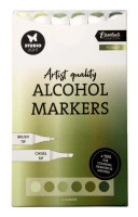 Alkoholitussit 6 kpl, Studio Light Alcohol Markers Foliage