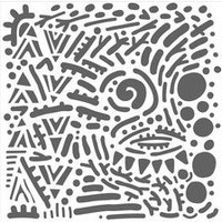 Sabluuna 15x15 cm - The Crafter's Workshop Mystical Doodles Stencil