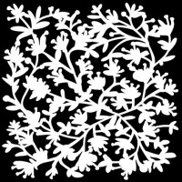 Sabluuna 15x15 cm - The Crafter's Workshop Viney Flowers Stencil