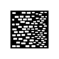Sabluuna 12x12 cm - Stamperia Silent Sea Village Thick Stencil Bricks Pattern