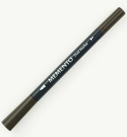 Maalikynä ruskea - Tsukineko Memento Ink Marker Dual Tip Espresso Truffle