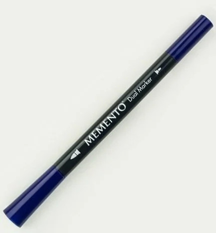Maalikynä - Tsukineko Memento Ink Marker Dual Tip Paris Dusk