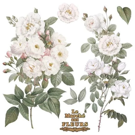 Siirtokuva 30x60 cm - Papers For You Decor Transfers Roses 2 pcs