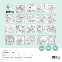 Värityskirja 20x20 cm, Creative Craftlab Friendz Cozy & Cute Coloring Book Friendz Party