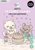 Värityskirja 14x10 cm, Creative Craftlab Friendz Cozy & Cute Coloring Book Friendz Cuties