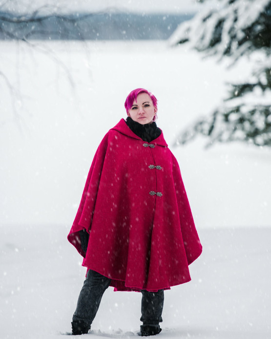 Hupullinen viitta Vilukko