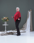 Pellavaponcho Tähtimö, lyhyt