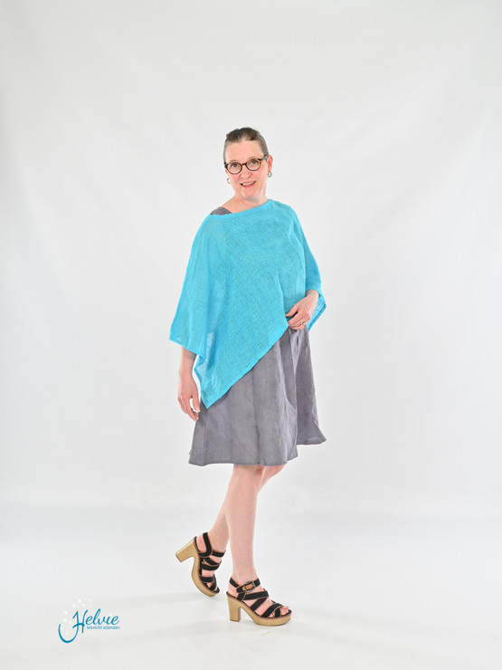 Pellavaponcho Tähtimö, lyhyt