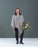 Pellavaponcho Tähtimö, pitkä