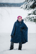 Hupullinen viitta Vilukko, sininen
