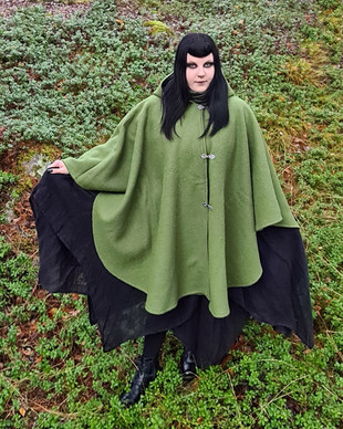 Hupullinen viitta Vilukko, vihreä